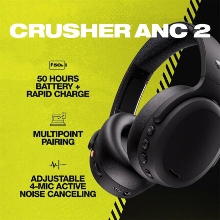 Skullcandy Crusher ANC 2 Wireless Over-Ear Noise-Cancelling Headphone